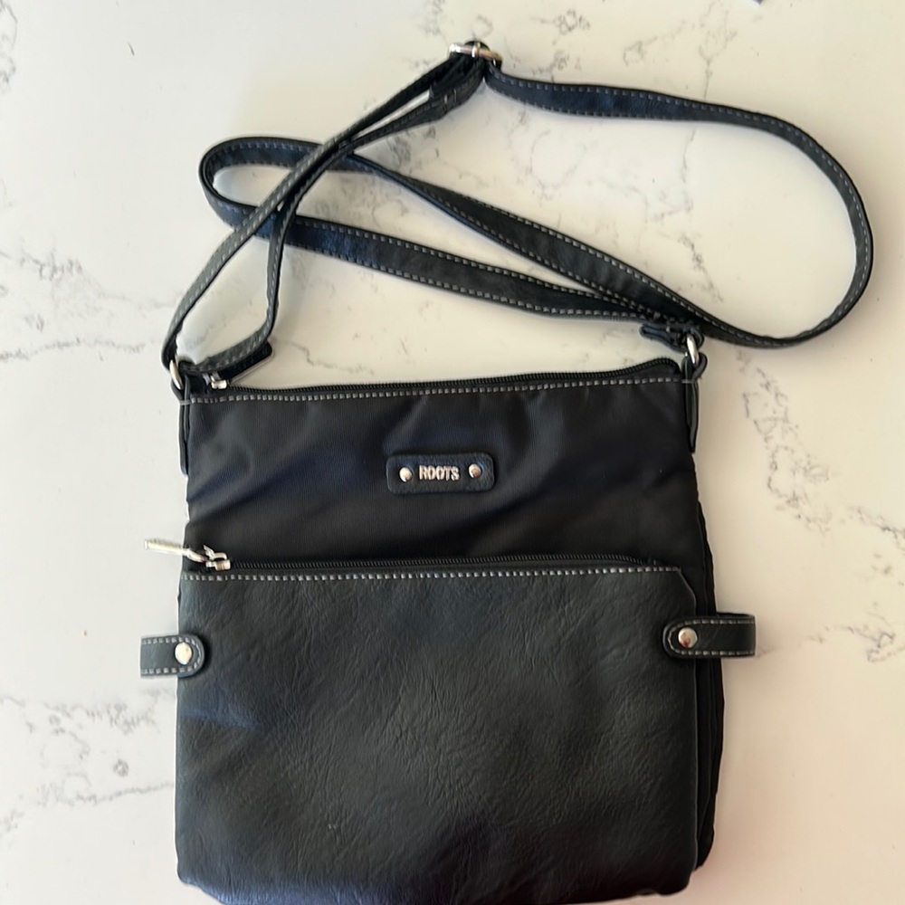 Roots Crossbody Black Purse
